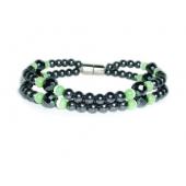 Magnet Clasp - 18cm Hematite Stone Beaded Bracelet